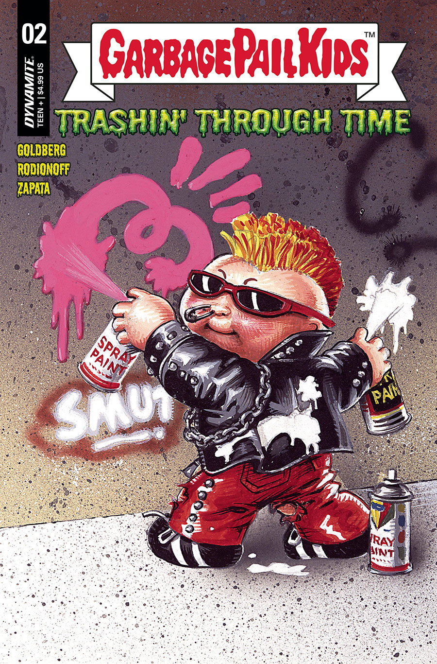 Garbage Pail Kids Trashin Through Time #2 Cover D Variant Classic Trading Card Cover