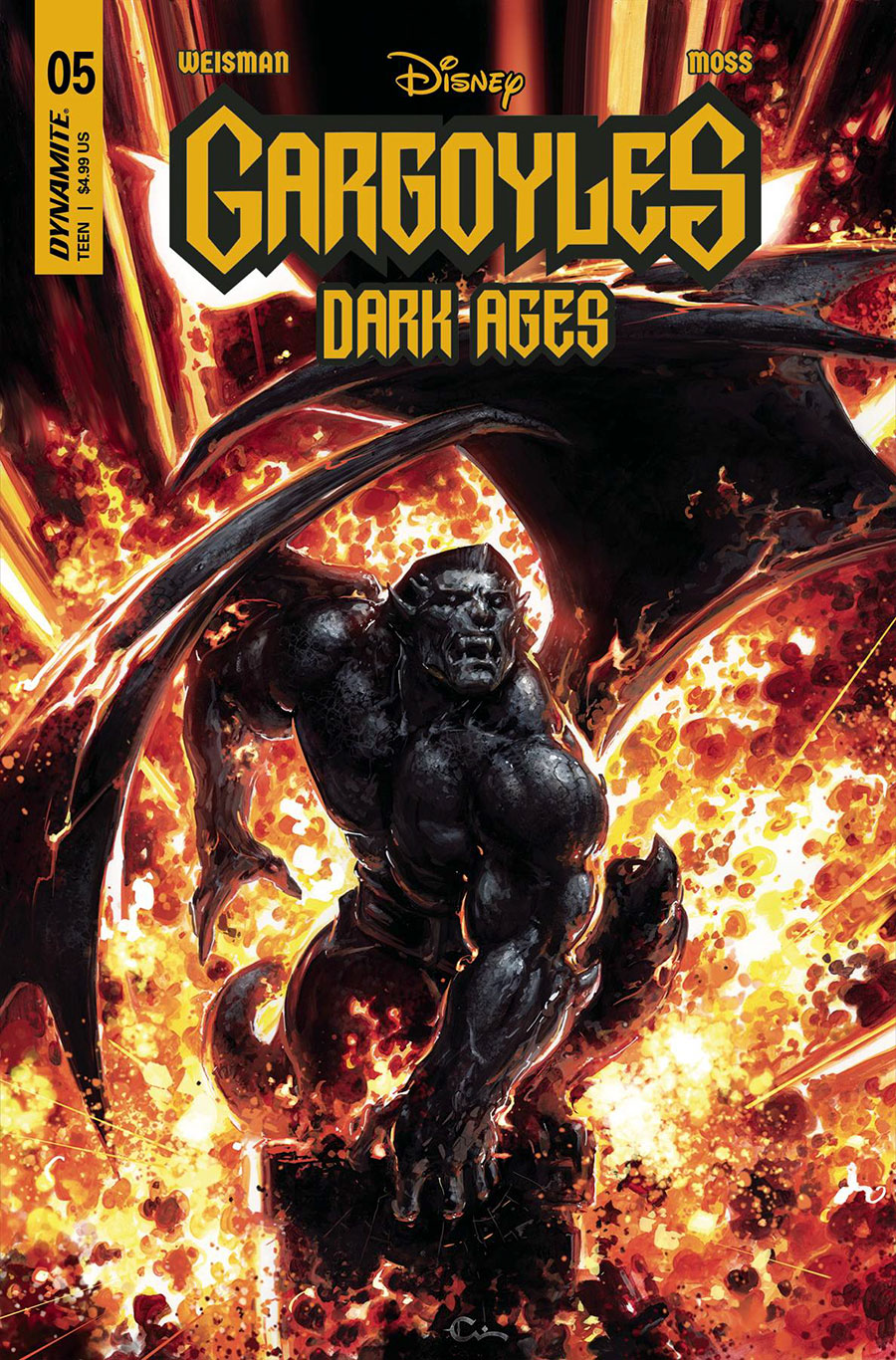 Gargoyles Dark Ages #5 Cover A Regular Clayton Crain Cover