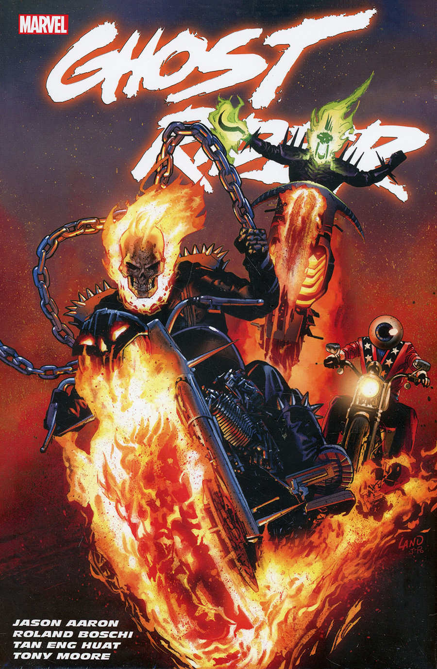 Ghost Rider By Jason Aaron Omnibus HC Direct Market Greg Land Variant Cover New Printing