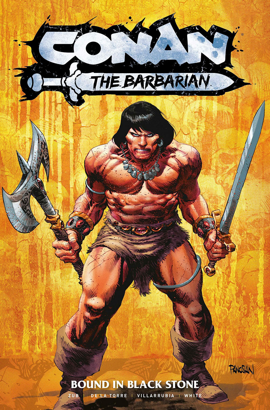 Conan The Barbarian (2023) Vol 1 Bound In Black Stone TP Book Market Dan Panosian Cover