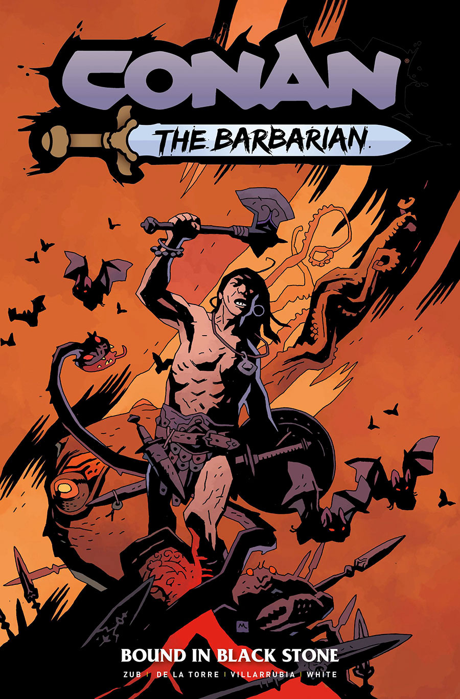 Conan The Barbarian (2023) Vol 1 Bound In Black Stone TP Direct Market Mike Mignola Variant Cover