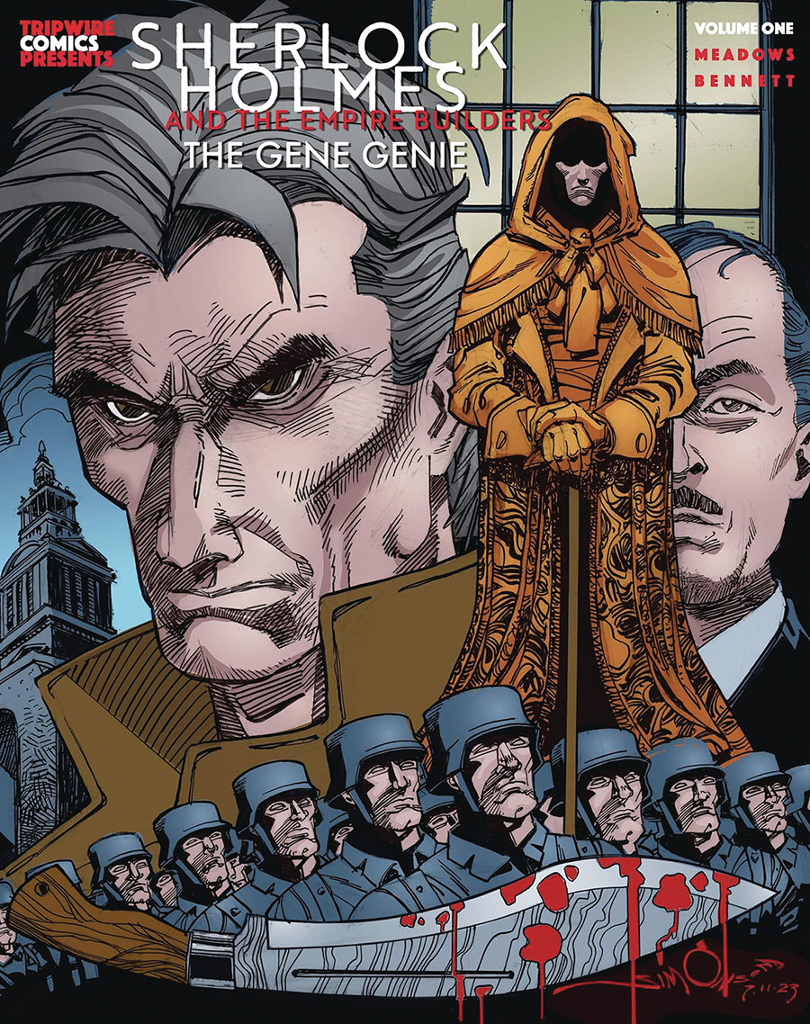 Sherlock Holmes And The Empire Builders Gene Genie HC Book Market Walter Simonson Cover