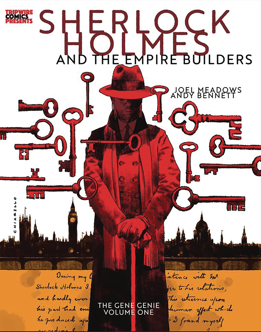 Sherlock Holmes And The Empire Builders Gene Genie HC Direct Market Mark Chiarello Variant Cover