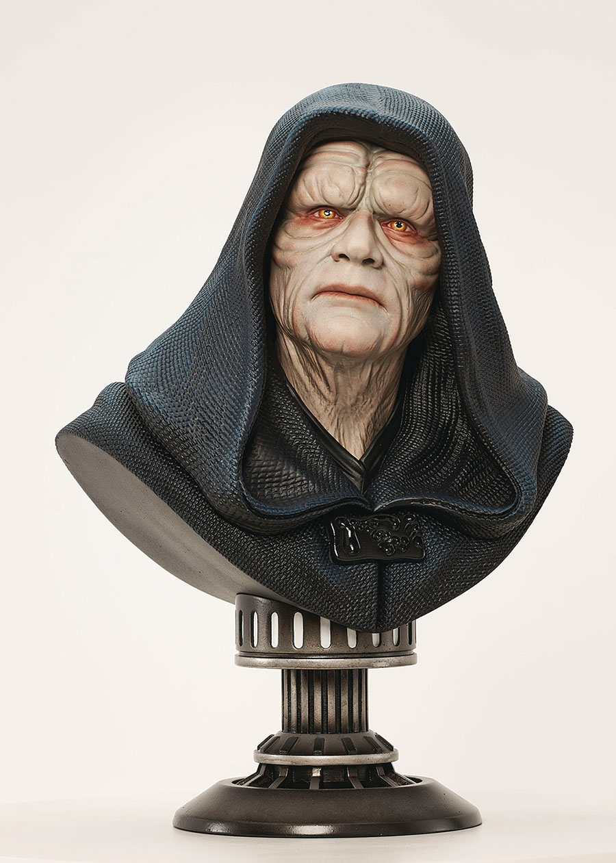 Star Wars Return Of The Jedi Emperor Palpatine Legends In 3D 1/2 Scale Bust