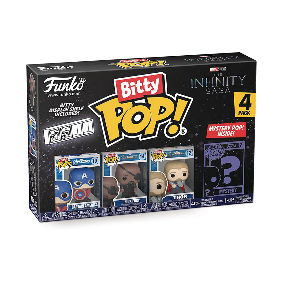 Bitty POP Marvel Captain America 4-Pack Vinyl Figure