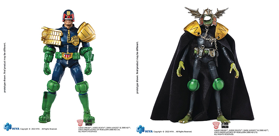 Judge Dredd Gaze Into The Fist Of Dredd 1/18 Scale Previews Exclusive Exquisite Miniature 2-Pack Action Figure