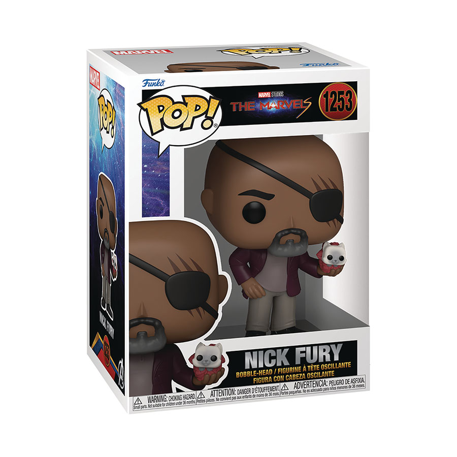 POP Marvel The Marvels Nick Fury Vinyl Bobble Head