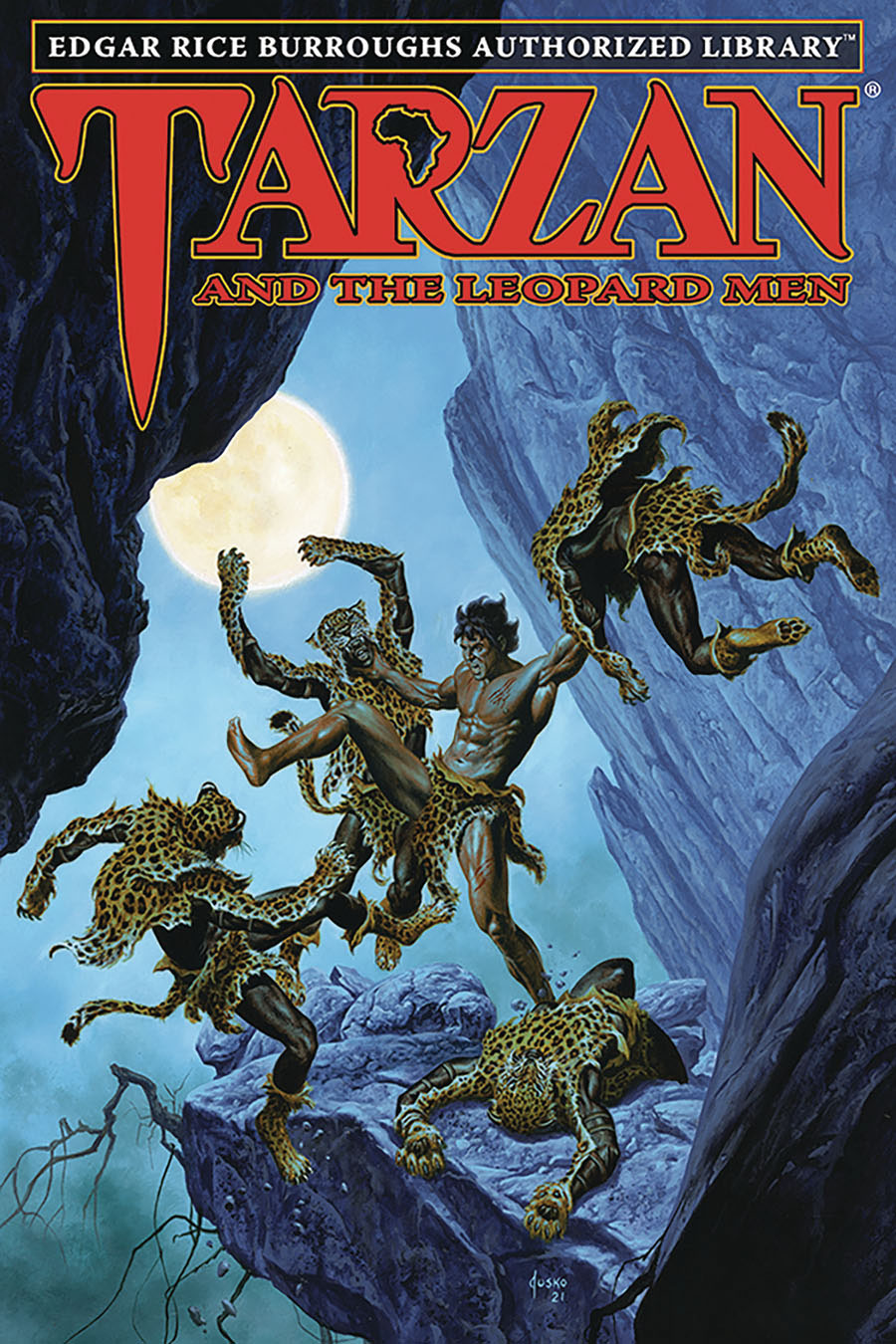 Edgar Rice Burroughs Authorized Library Tarzan Vol 18 Tarzan And The Leopard Men HC