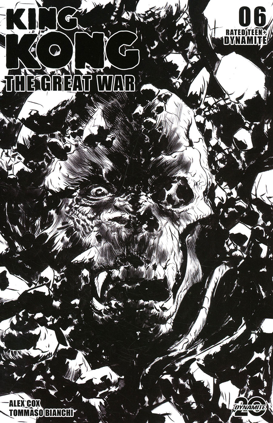 Kong The Great War #6 Cover D Incentive Jae Lee Line Art Cover