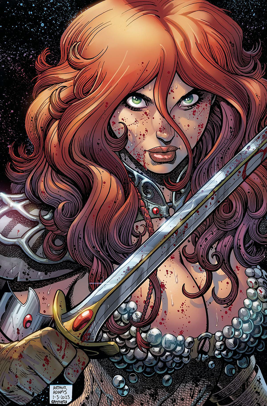 Savage Red Sonja #1 Cover K Limited Edition Arthur Adams Virgin Cover