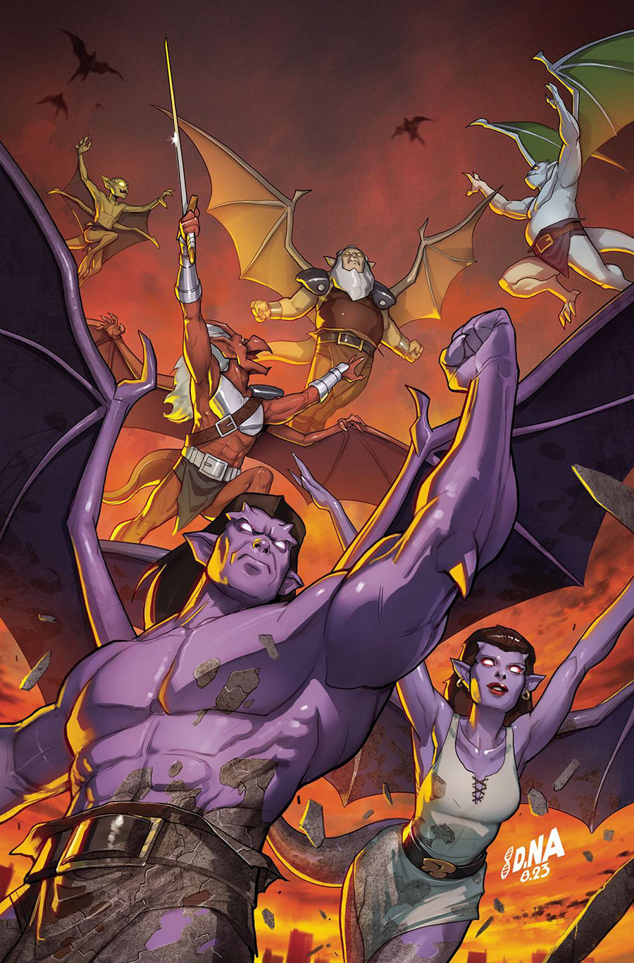 Gargoyles Vol 3 #12 Cover O Limited Edition David Nakayama Virgin Cover