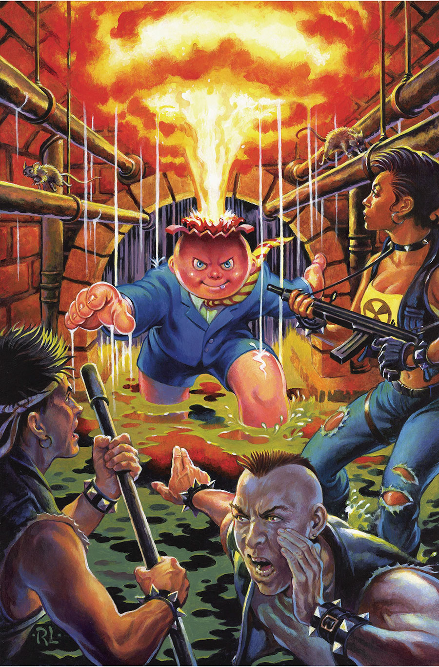 Garbage Pail Kids Trashin Through Time #2 Cover K Limited Edition Ray Lago Virgin Cover