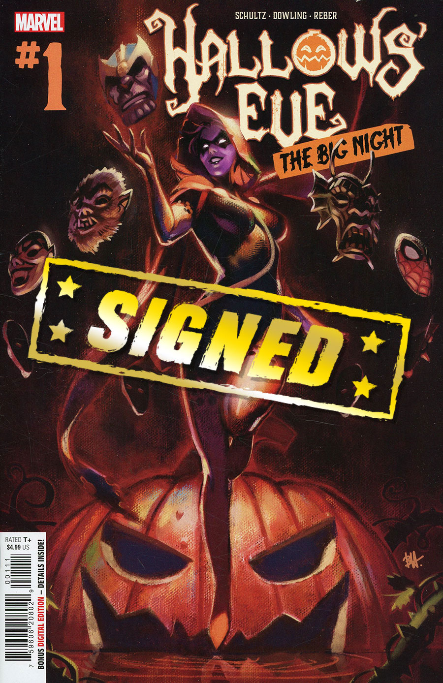 Hallows Eve The Big Night #1 (One Shot) Cover G DF Silver Signature Series Signed By Erica Schultz