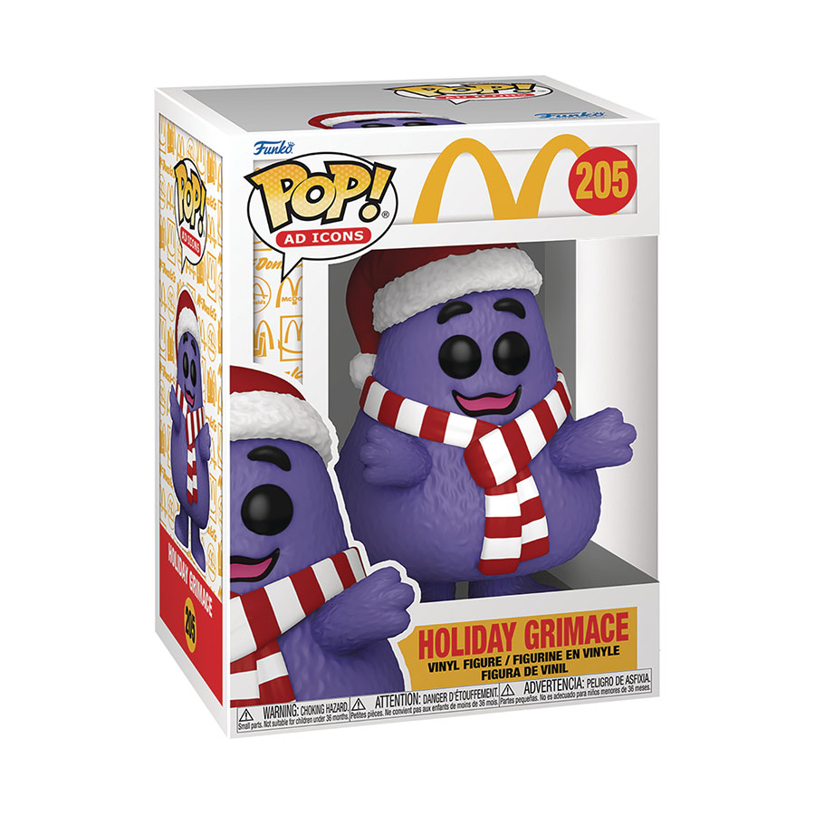 POP Ad Icons McDonalds Holiday Grimace Vinyl Figure