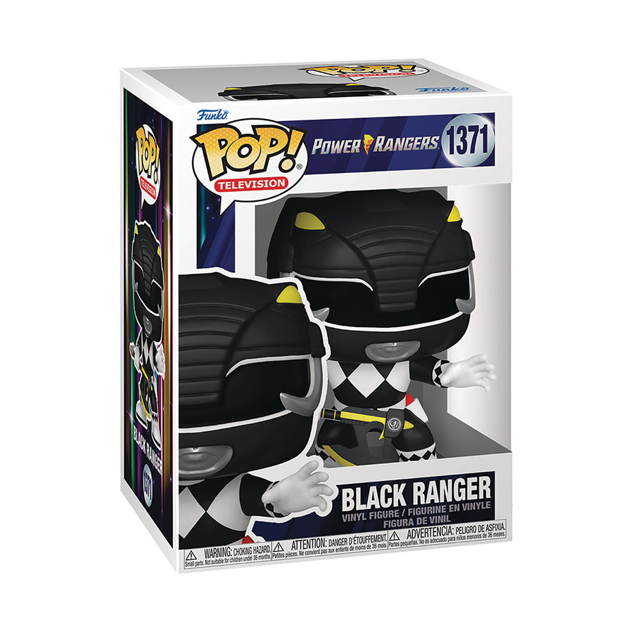 POP Television Mighty Morphin Power Rangers 30th Anniversary Black Ranger Vinyl Figure