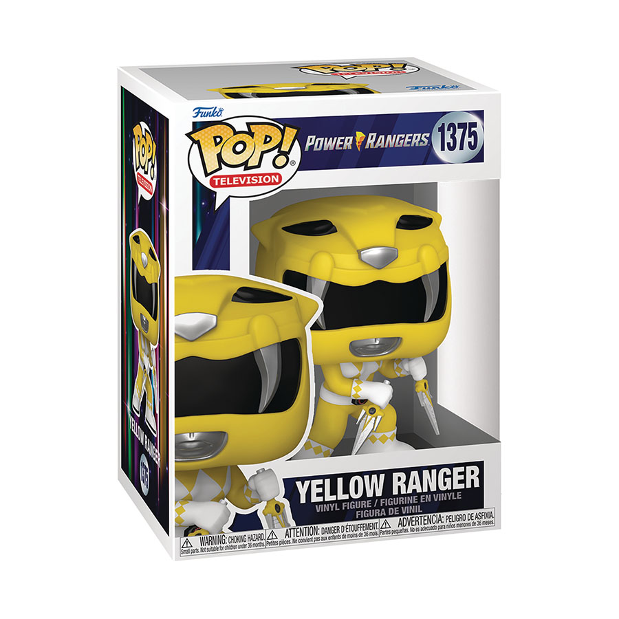 POP Television Mighty Morphin Power Rangers 30th Anniversary Yellow Ranger Vinyl Figure