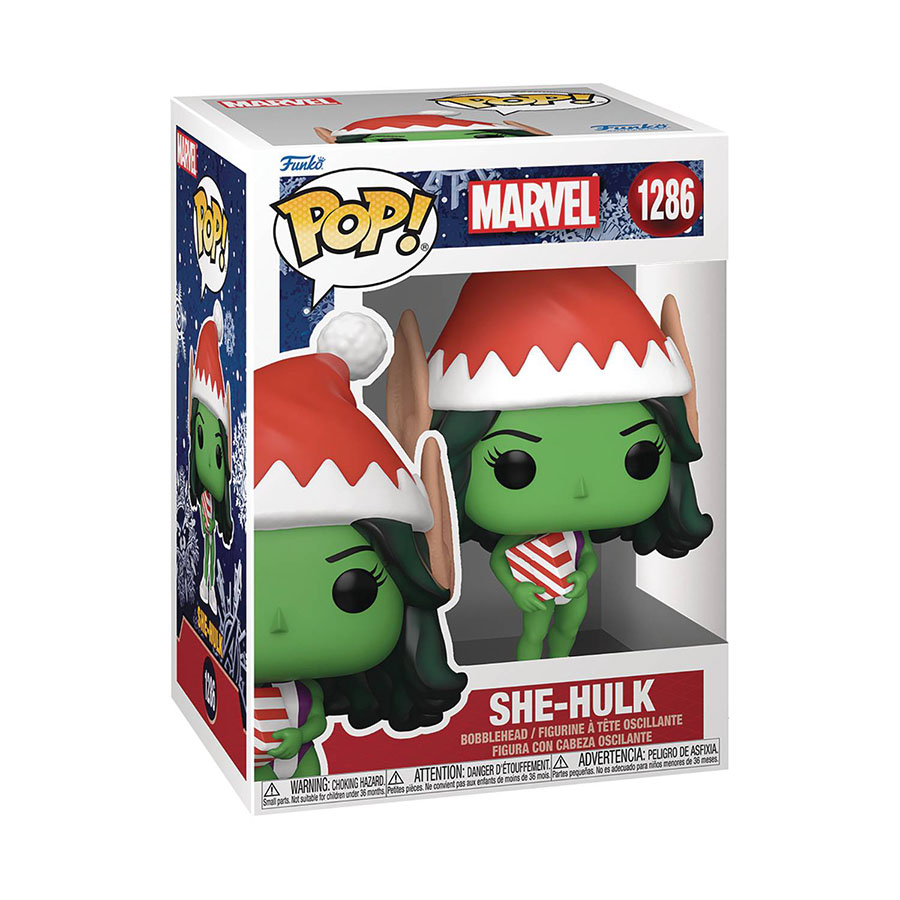 POP Marvel Holiday She-Hulk Vinyl Bobble Head