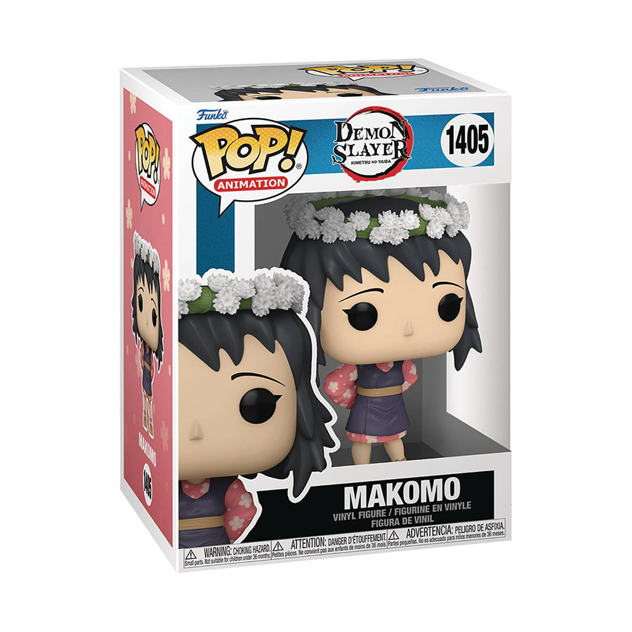 POP Animation Demon Slayer Kimetsu No Yaiba Makomo Flower Headdress Vinyl Figure
