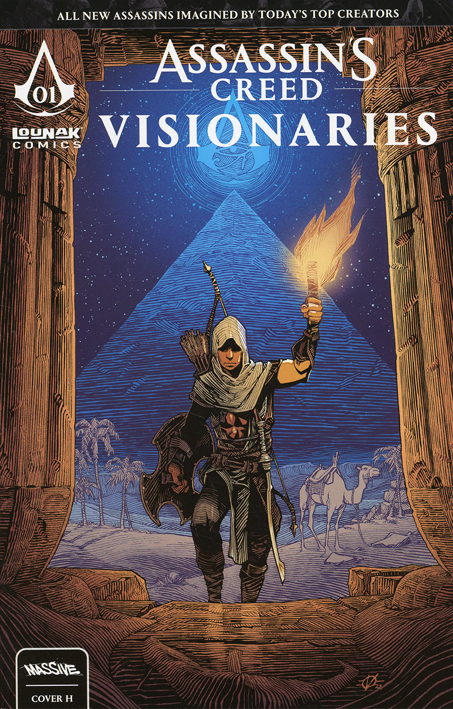 Assassins Creed Visionaries #1 Cover H Incentive Olivier Vatine Origins Variant Cover