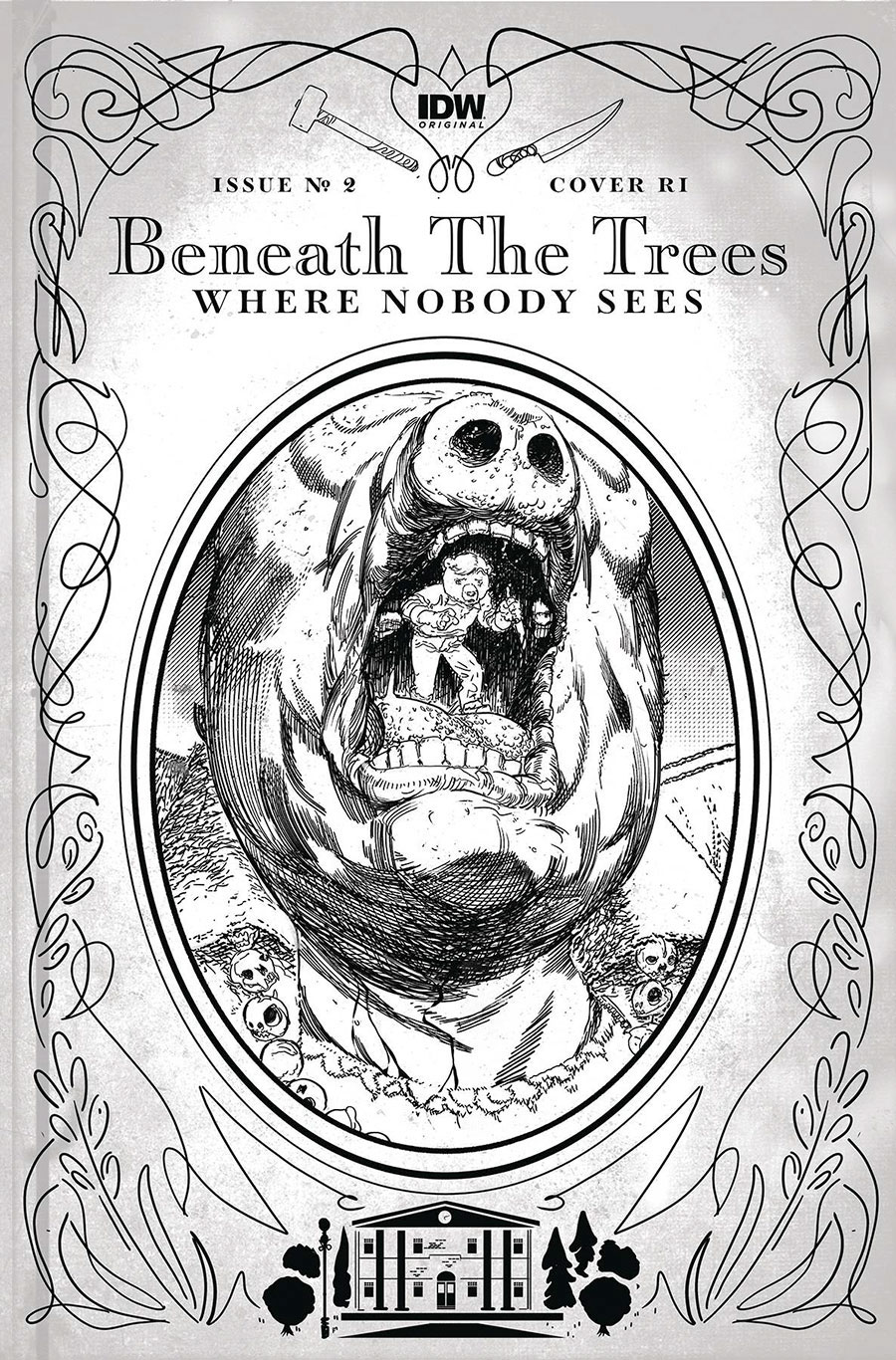 Beneath The Trees Where Nobody Sees #2 Cover C Incentive Riley Rossmo Black & White Cover (Limit 1 Per Customer)
