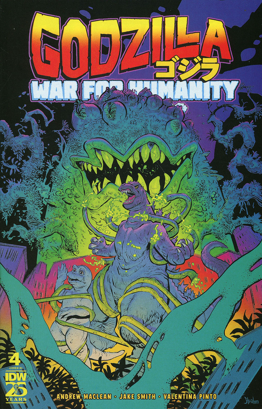 Godzilla War For Humanity #4 Cover D Incentive Kyle Strahm Variant Cover