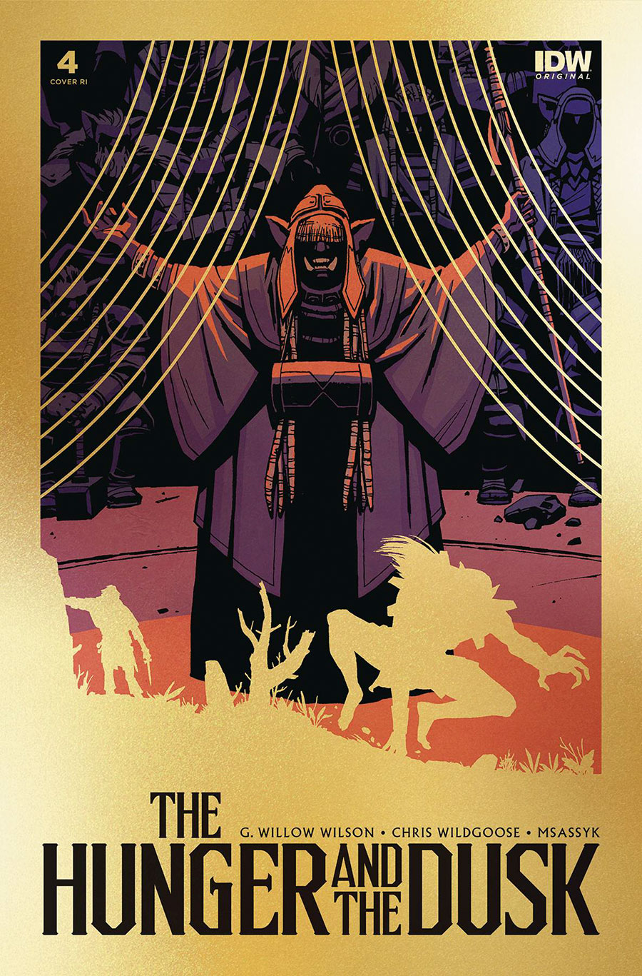 Hunger And The Dusk #4 Cover F Incentive Cliff Chiang Gold Foil Cover