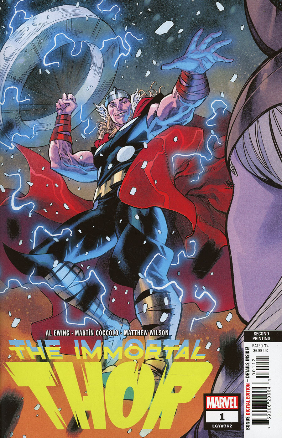Immortal Thor #1 Cover J 2nd Ptg Martin Coccolo Variant Cover