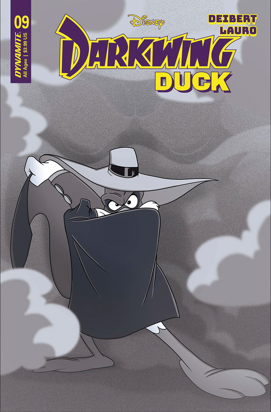 Darkwing Duck Vol 3 #9 Cover V Incentive Trish Forstner Black & White Cover