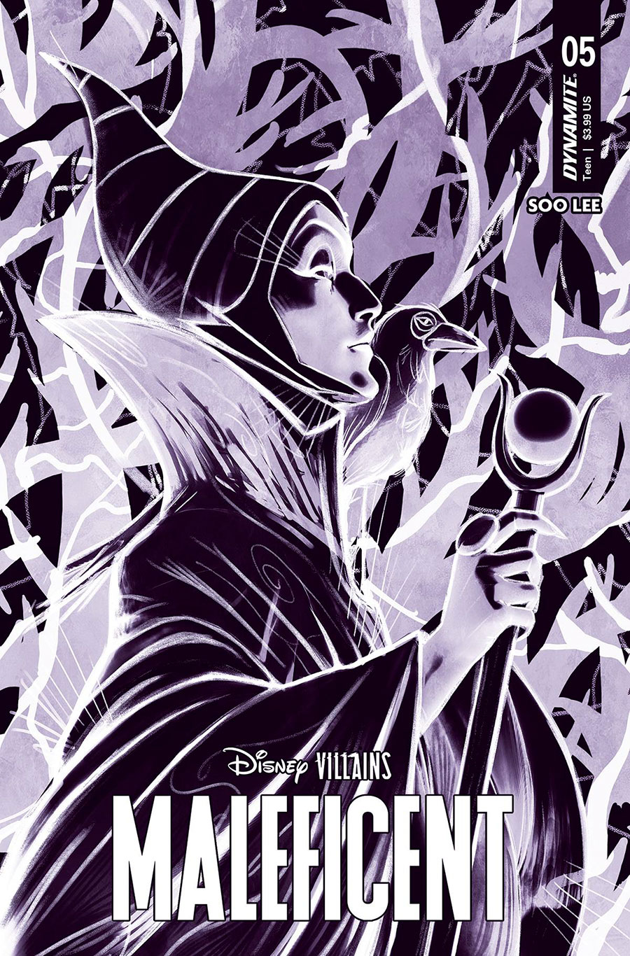 Disney Villains Maleficent #5 Cover R Incentive Rebeca Puebla Black & White Cover