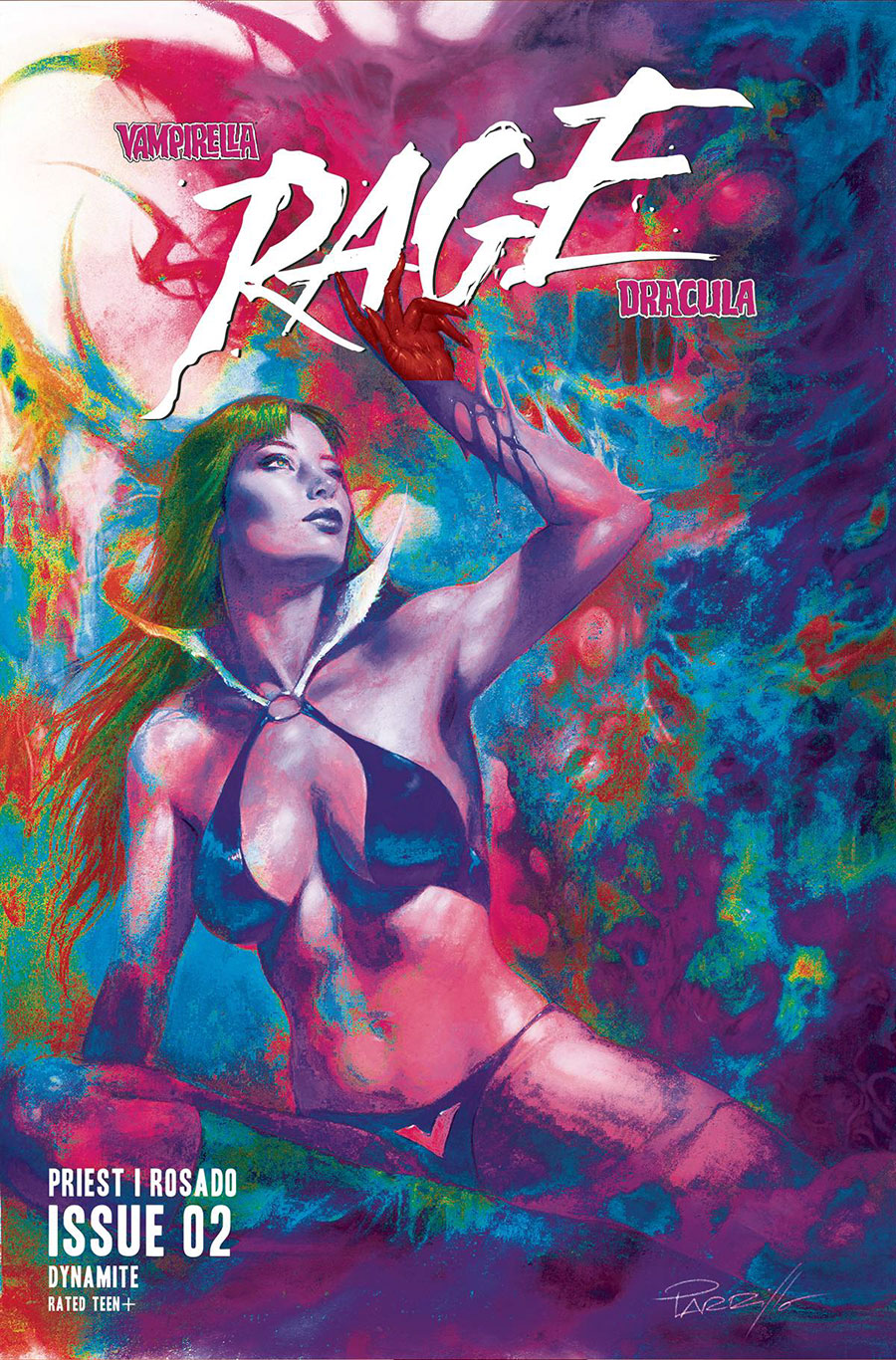 Vampirella Dracula Rage #2 Cover P Variant Lucio Parrillo Ultraviolet Cover