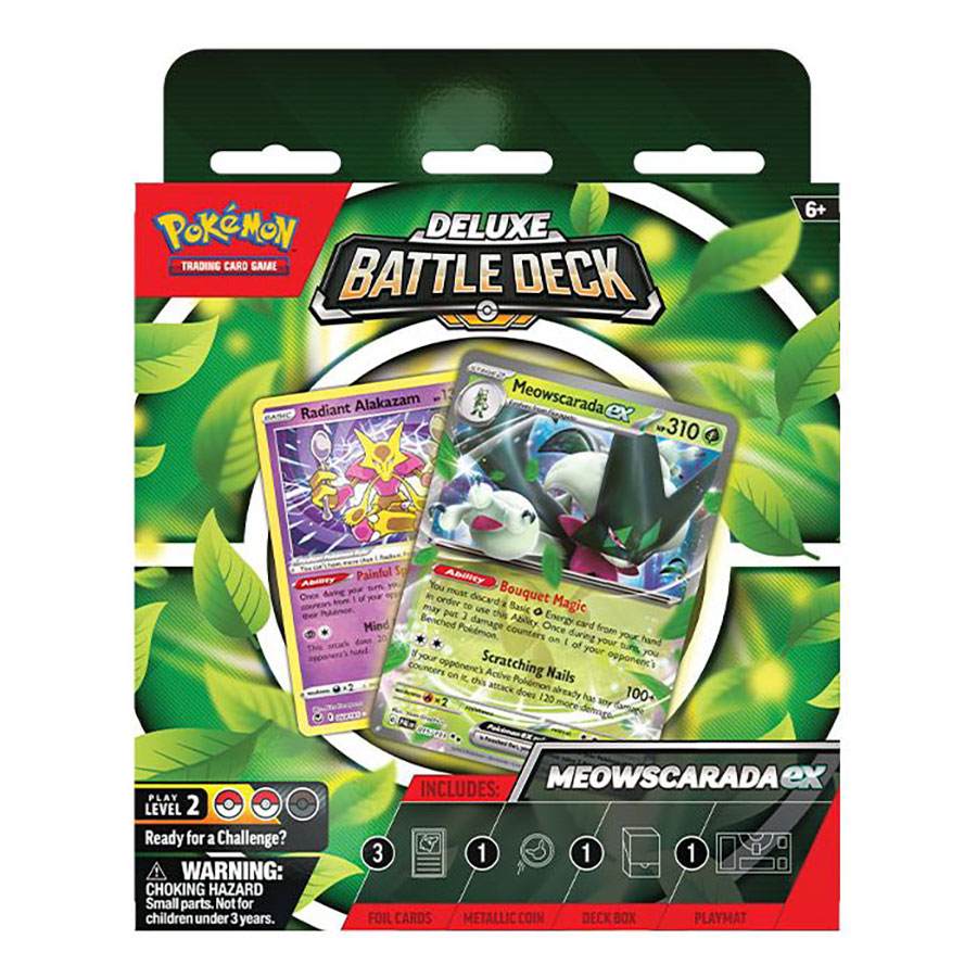 Pokemon Meowscara / Quaquaval EX Deluxe Battle Deck Case (6-Count)