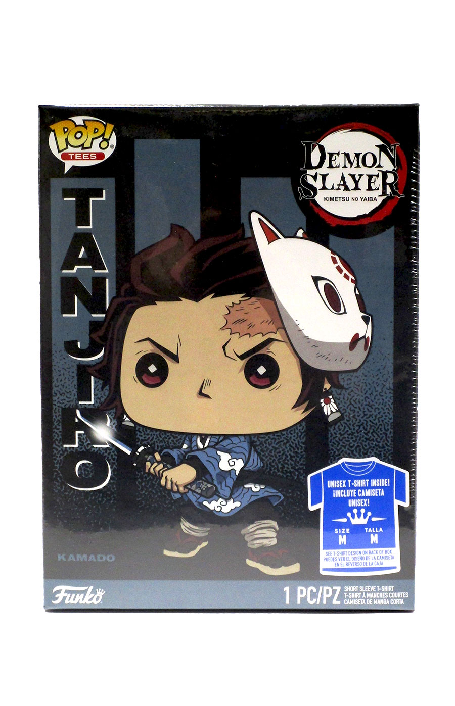 POP And Boxed Tee Demon Slayer Kimetsu No Yaiba Tanjiro With Wisteria T-Shirt Large