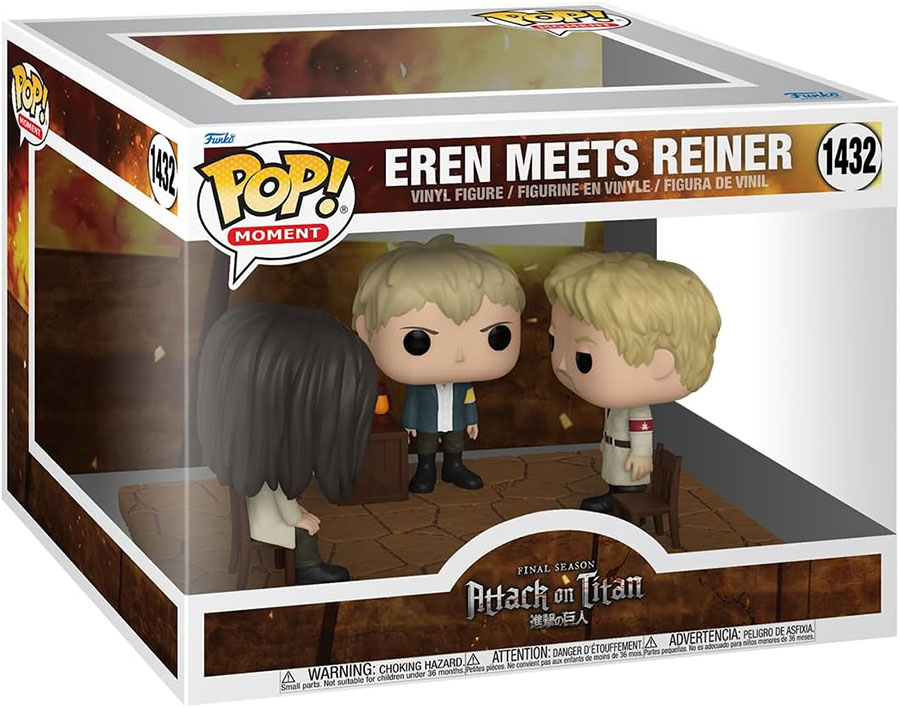 POP Moment Attack On Titan Eren Meets Reiner Vinyl Figure