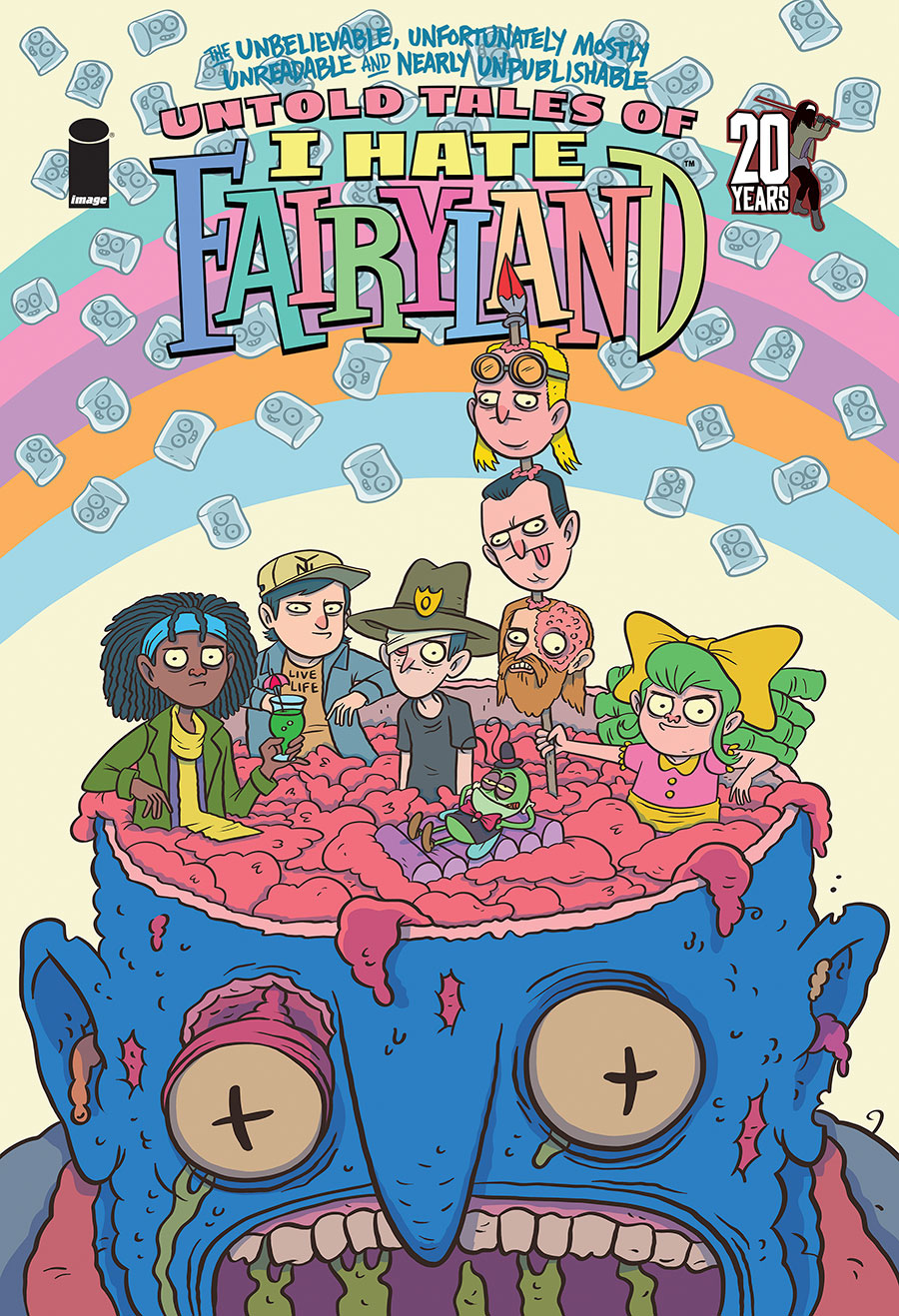 Unbelievable Unfortunately Mostly Unreadable And Nearly Unpublishable Untold Tales Of I Hate Fairyland #4 Cover B Variant The Walking Dead 20th Cover