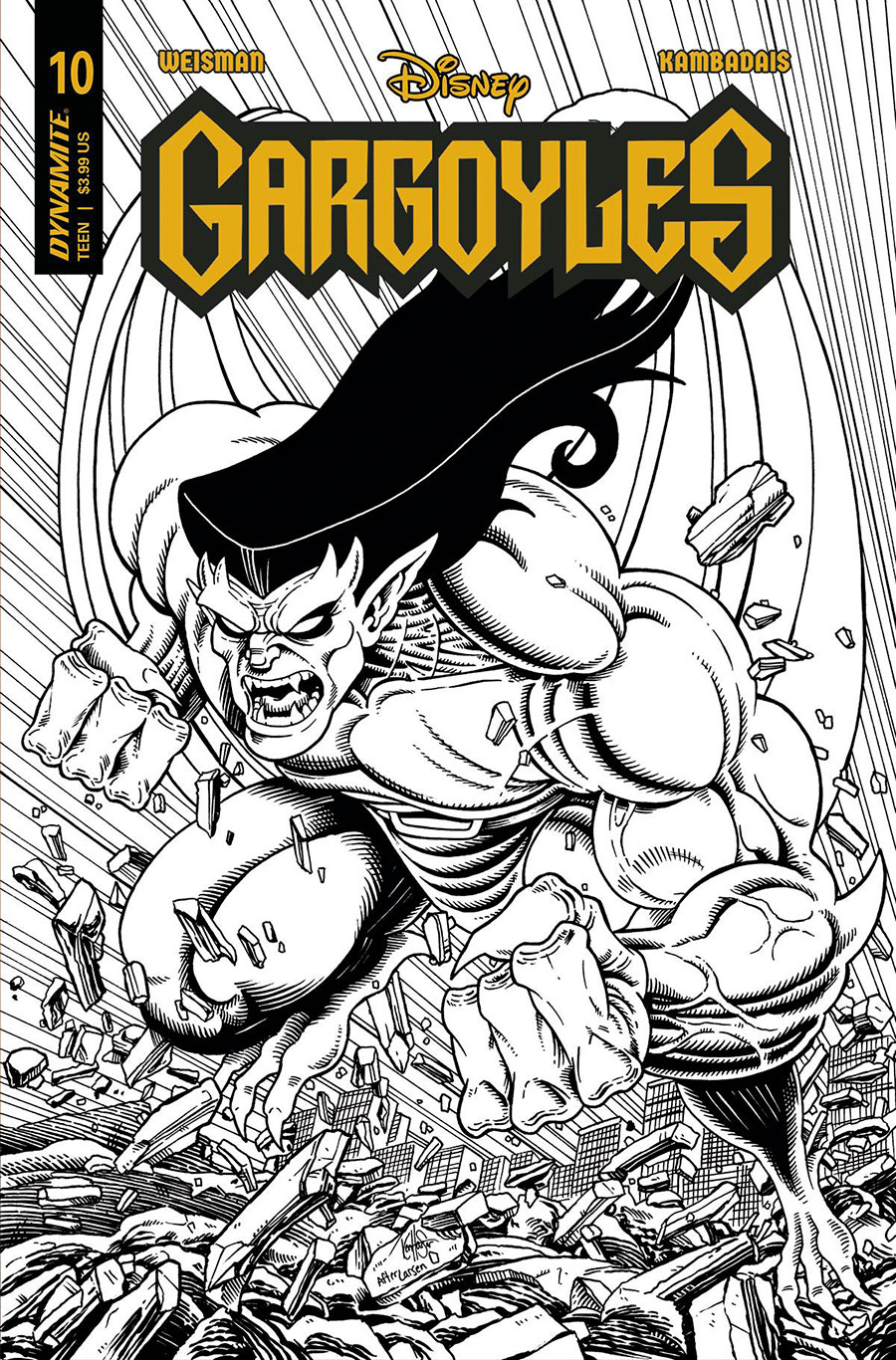 Gargoyles Vol 3 #10 Cover R Incentive Ken Haeser Line Art Cover