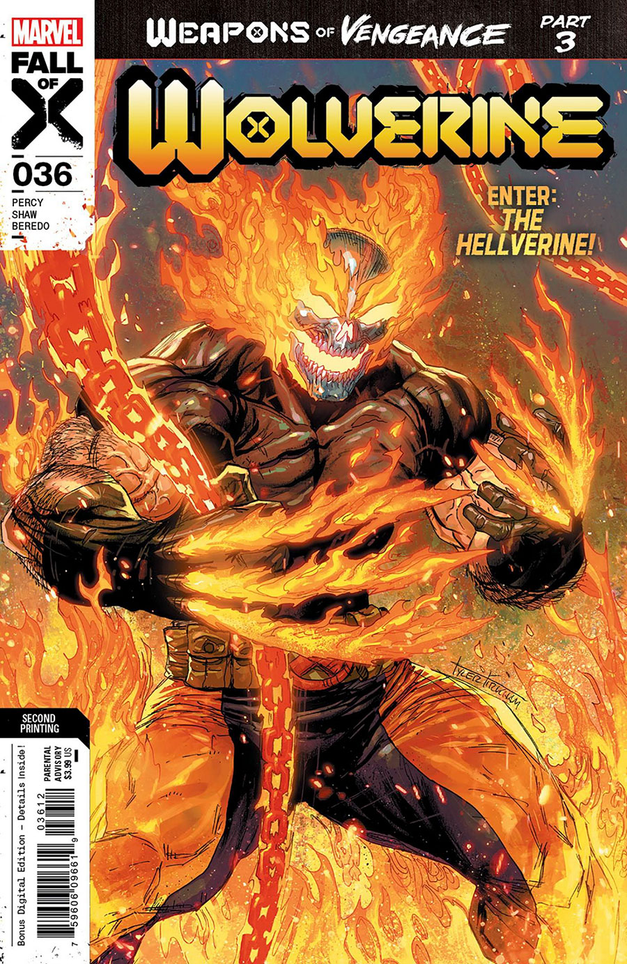Wolverine Vol 7 #36 Cover E 2nd Ptg Tyler Kirkham Variant Cover (Weapons Of Vengeance Part 3)