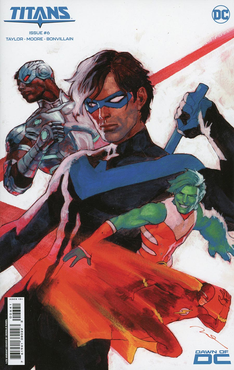 Titans Vol 4 #6 Cover F Incentive Gerald Parel Card Stock Variant Cover