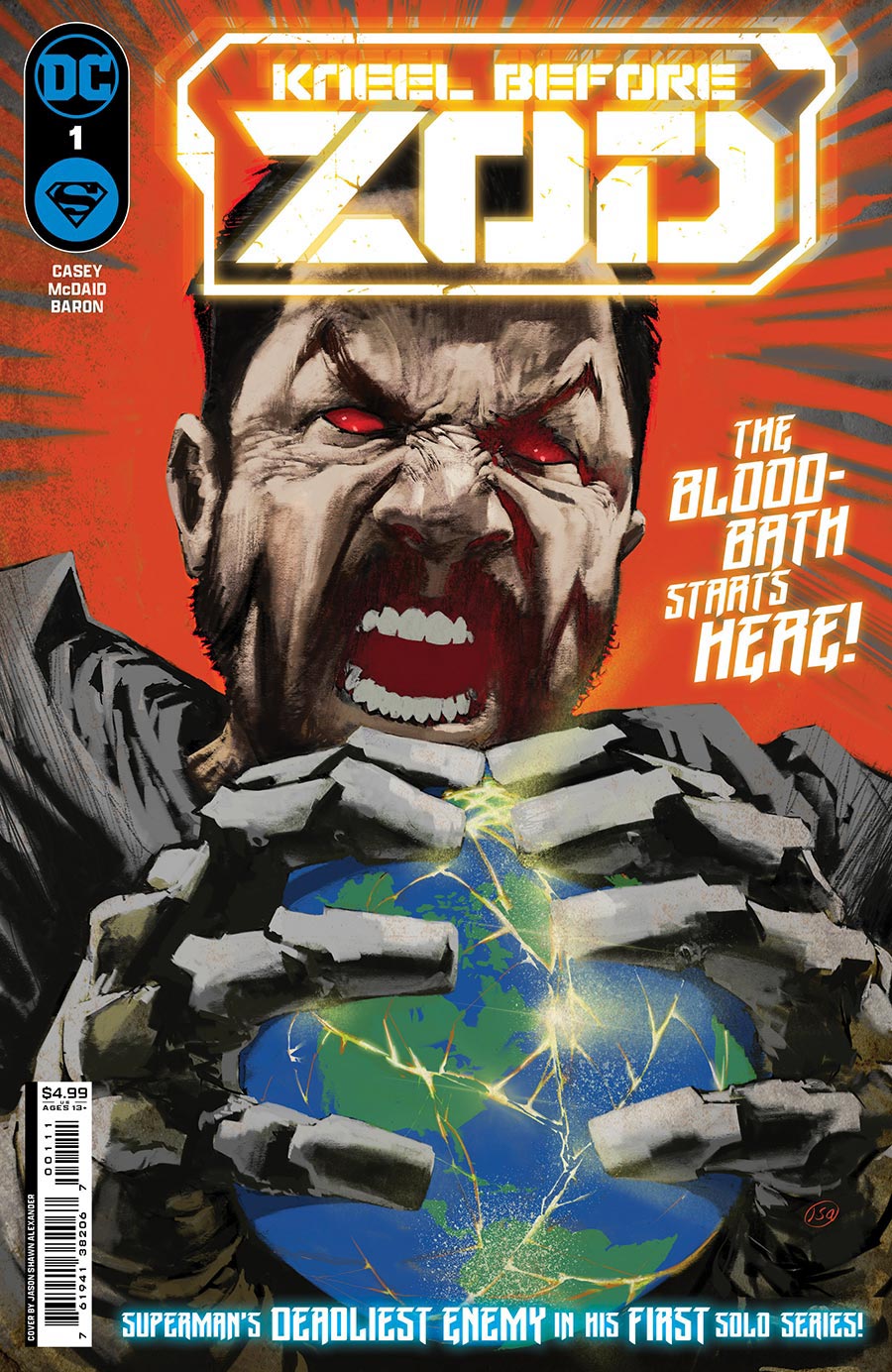 Kneel Before Zod #1 Cover A Regular Jason Shawn Alexander Cover