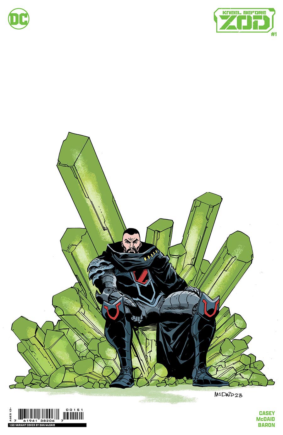 Kneel Before Zod #1 Cover F Incentive Dan McDaid Card Stock Variant Cover
