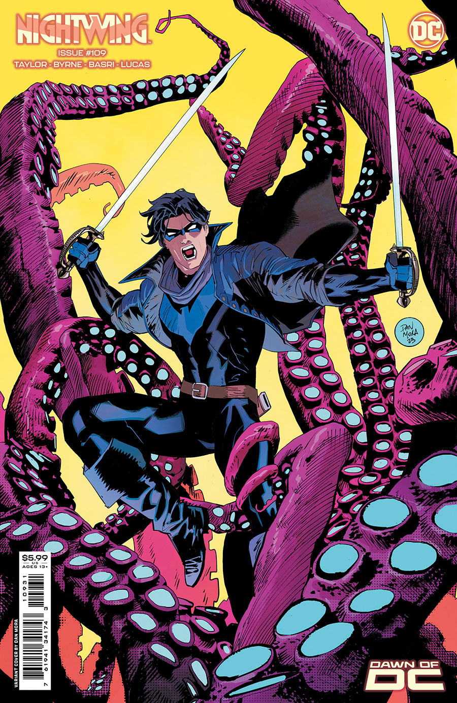 Nightwing Vol 4 #109 Cover C Variant Dan Mora Card Stock Cover (Titans Beast World Tie-In)