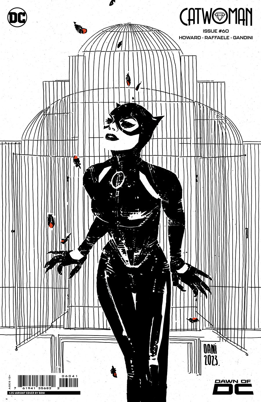 Catwoman Vol 5 #60 Cover E Incentive Dani Black & White Card Stock Variant Cover