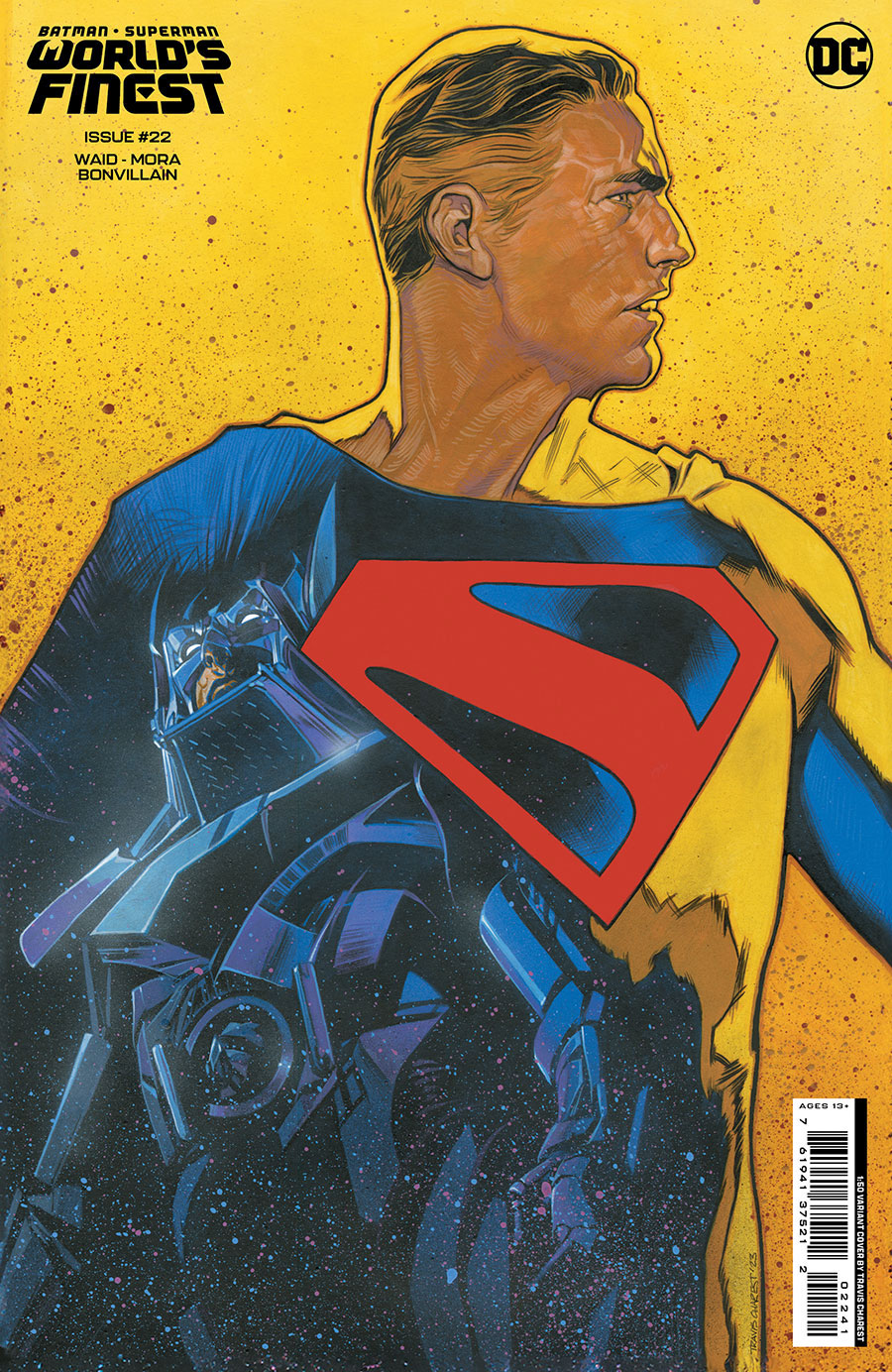 Batman Superman Worlds Finest #22 Cover D Incentive Travis Charest Card Stock Variant Cover