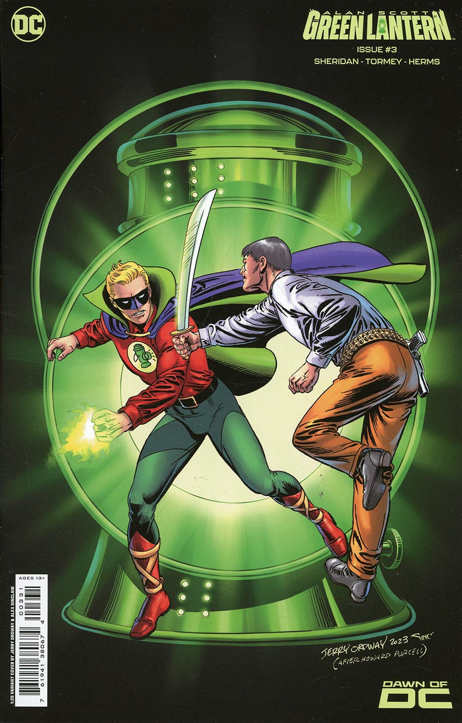 Alan Scott The Green Lantern #3 Cover C Incentive Jerry Ordway Card Stock Variant Cover