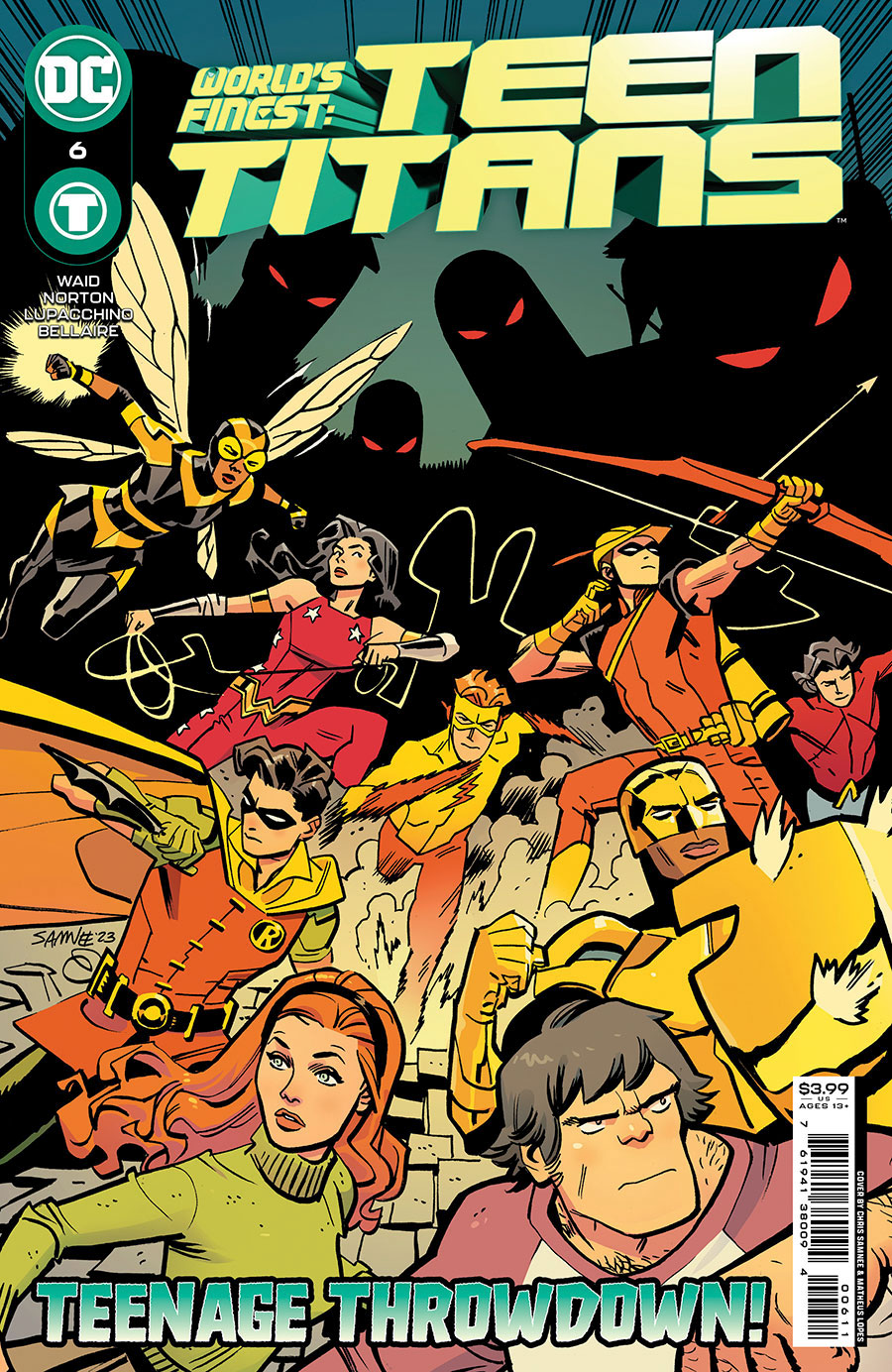 Worlds Finest Teen Titans #6 Cover A Regular Chris Samnee Cover