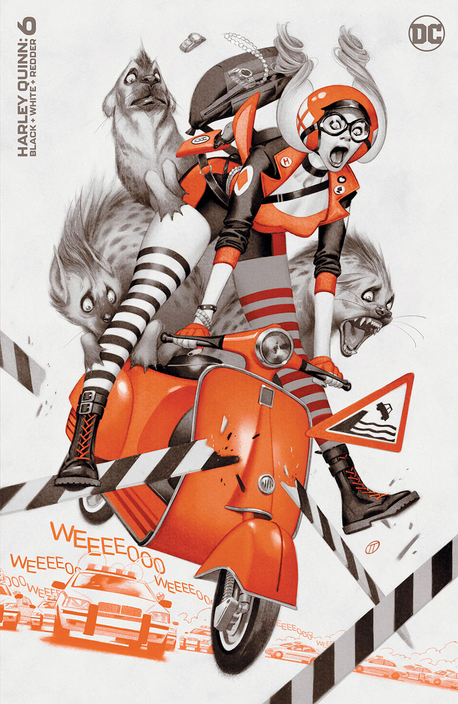 Harley Quinn Black White Redder #6 Cover B Variant Julian Totino Tedesco Cover