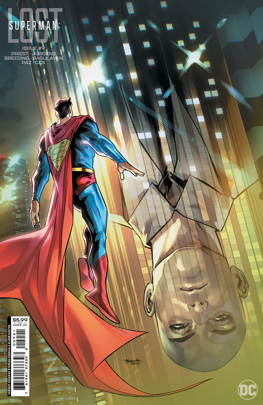 Superman Lost #9 Cover B Variant Stephen Segovia Card Stock Cover