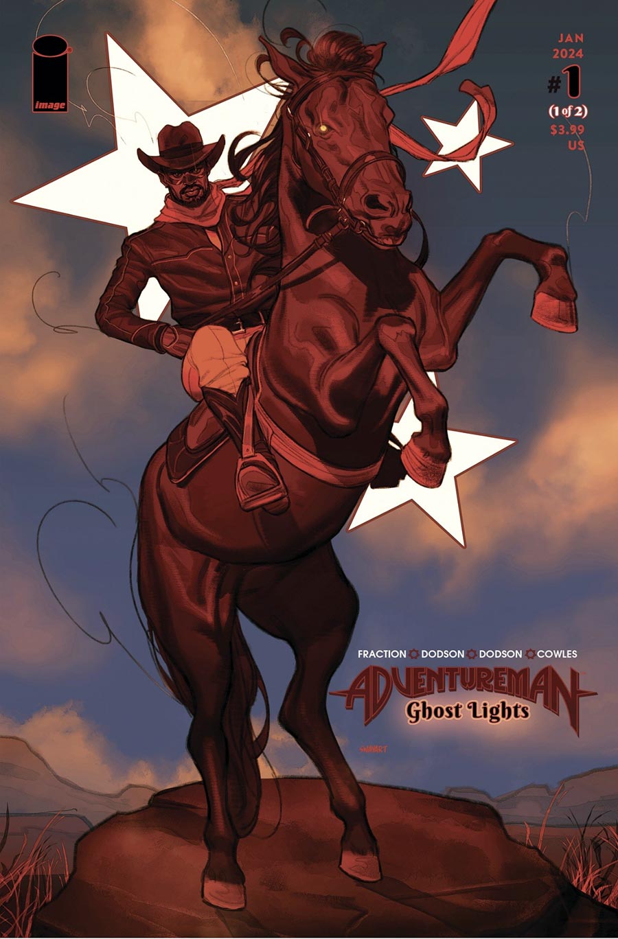 Adventureman Ghost Lights #1 Cover B Variant Joshua Sway Swaby Cover