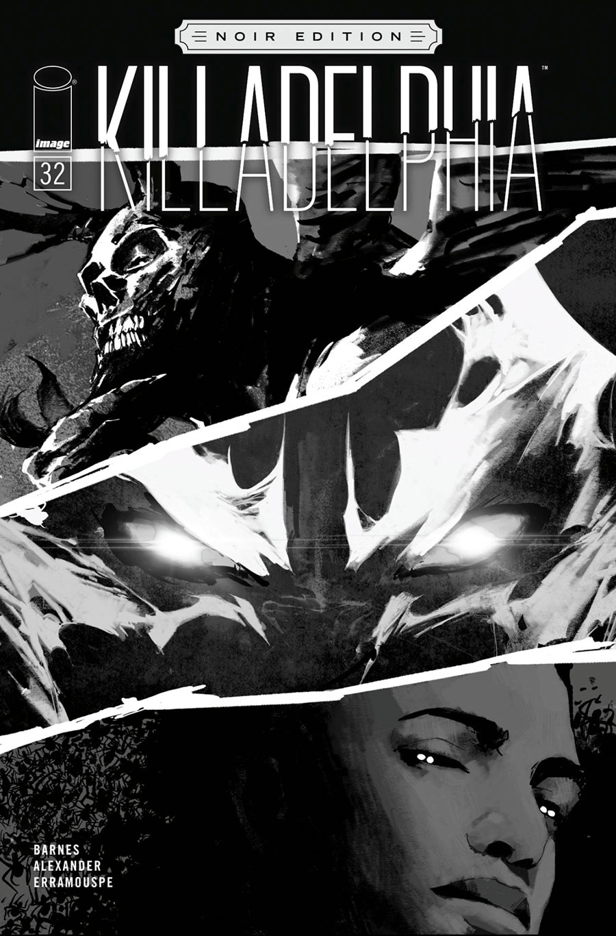Killadelphia #32 Cover B Variant Jason Shawn Alexander Black & White Noir Edition