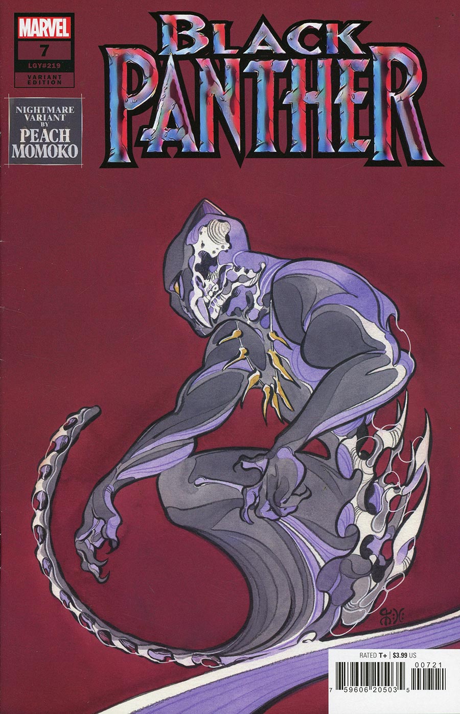 Black Panther Vol 9 #7 Cover B Variant Peach Momoko Nightmare Cover