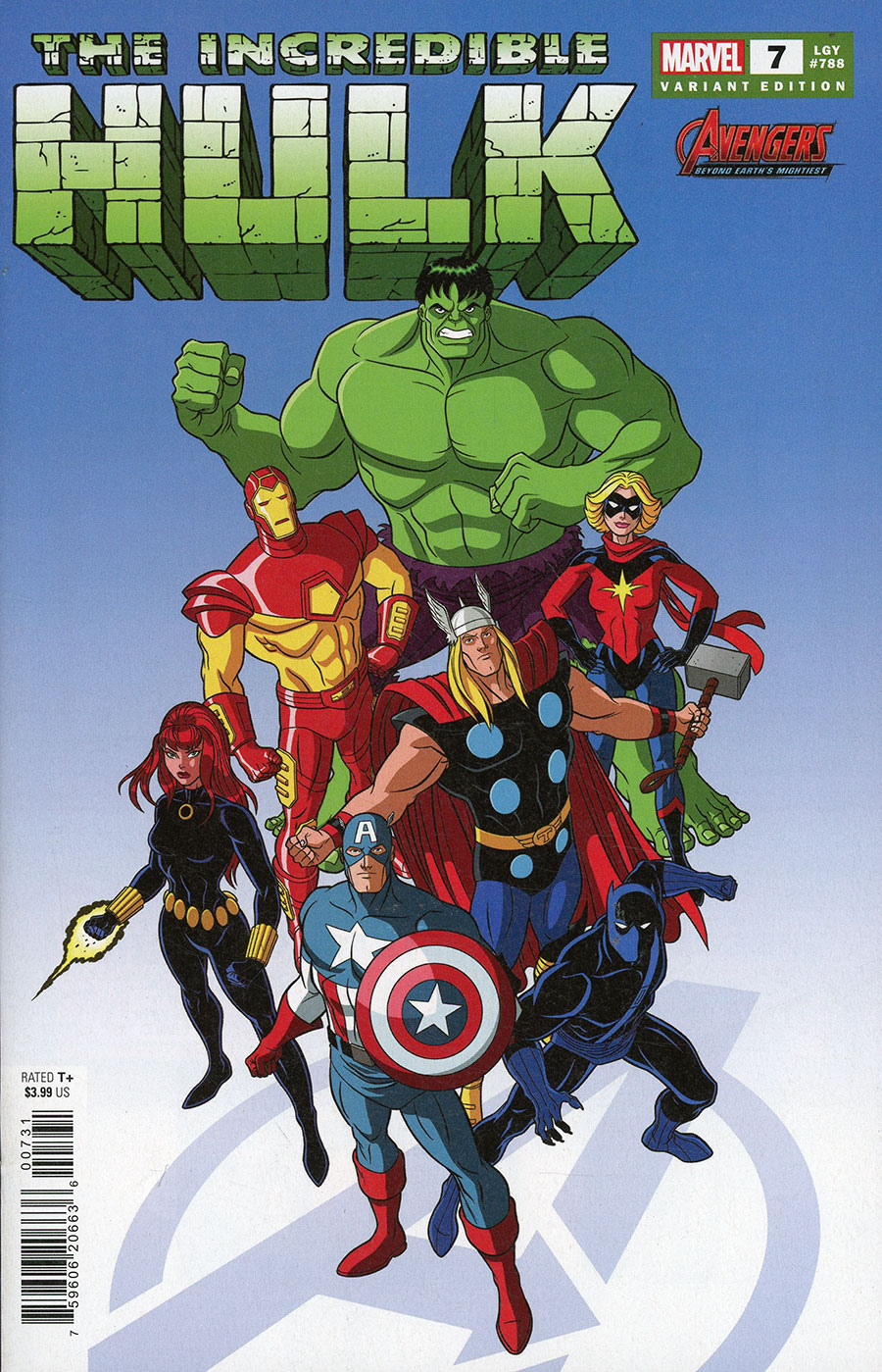 Incredible Hulk Vol 5 #7 Cover B Variant Tim Levins Avengers 60th Anniversary Cover